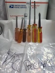Lot Of 6 Vintage Vaco Precision Ground Insulated Flat Tip. Fixed Price $19.00.