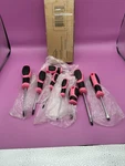 Screwdriver Set - 8 Piece Phillips Head Flat Hand Pink Tool. Fixed Price $24.98.
