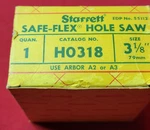 Vintage Starrett Safe-flex Hole Saw Set (1) Made Usa Nos HO318 GB32. Fixed Price $25.00.