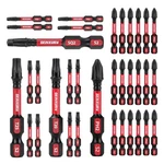 Geinxurn Impact Tough Phillips Square Torx 2 In. Insert Driver MIXED-35PC. Fixed Price $23.67.