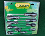 Allen 66617G 10 Piece Screwdriver Combination Set Phillips & Slotted. Fixed Price $8.00.