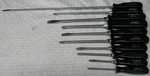 Snap-on 10PC Black Hard Handle Combination Screwdriver Set. Fixed Price $199.99.