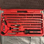 Mac Tools 123 Piece Master Bit Set. Fixed Price $155.00.