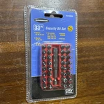 Warrior 33-PIECE Security Bit Set 1/4" Hex Drive W/magnetic Extender. Fixed Price $19.99.