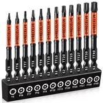 12-PACK Impact Security Torx 12-PIECES 3 Inch Bits, Black. Fixed Price $14.00.