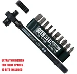 Vessel TD-70 Flat Ratchet Screwdriver Set W/10 Bits Low Profile Japan Tool. Fixed Price $28.00.