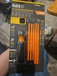 Klein Tools 32288 8-IN-1 Insulated Interchangeable Screwdriver Set 7 Piece. Fixed Price $33.00.