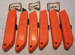 6PC Great Neck K15P Safety Orange Plastic Utility Knife With Blade Usa. Fixed Price $11.99.