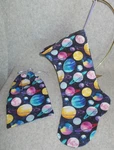 Colorful Galaxy Solar Planet Stars Christmas Stocking & Gift Pouch Sack Bag Set. Fixed Price $14.99.