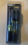 Klein Tools 85105 Screwdriver Set, Slotted And Phillips, 4-PIECE, New. Fixed Price $43.00.