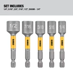 Dewalt Max Impact Magnetic Nut Driver Set 1/4", 5/16", 3/8", 7/16", 1/2". Fixed Price $29.97.