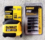 Dewalt 25 Ft. Atomic Tape & Magnetic Impact-ready 5-PIECE Nut Driver DW2235IR. Fixed Price $28.95.