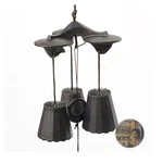 Iwato Nambu Wind Chime Trio Black Iron 100X100X140MM With Original Strip. Fixed Price $82.56.