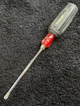 Husky Pro Screwdriver 3/16 Flat Slotted Cushion Grip 544-605 Vtg Made In Usa. Fixed Price $14.50.