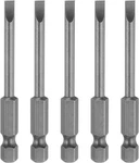 Harfington 5PCS SL4 Magnetic Slotted Screwdriver Bits 4MM S2 Steel Flat. Fixed Price $9.66.