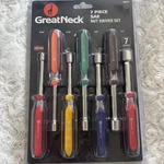 Great Neck ND72 7-PIECE Sae Nut Set, Chrome Vanadium Steel Drivers.... Fixed Price $17.50.