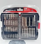 Powerbuilt 45 Pc Screwdriver Bit Set Philips, Slotted, Star, Hex, Square W/ Case. Fixed Price $14.47.