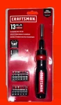 Craftsman 13 Piece Telescoping Multi Bit Set CMHT68018 Ratchet Magnetic Holder. Fixed Price $23.87.