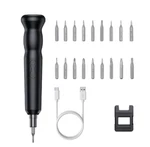Precision Electric Screwdriver, 21 Portable With 18 S2 Bits, Mini Cordless. Fixed Price $13.99.