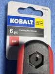 Kobalt 6PC. Folding Nut Driver Sae 2474042 New. Fixed Price $21.99.