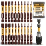 Elead 21-PIECE Allen Wrench Hex Drill Bit Set 2.5 Inch Sae Metric. Fixed Price $20.00.