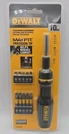 New Tough Dewalt Max-fit Telescoping Screwdriver 10 Pc Multi-bit Set #DWHT68001. Fixed Price $16.00.