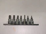 Lot Of 6 Channel Lock & 1 Snap On 3/8" Drive Hex Bit Sockets (Q9). Fixed Price $39.99.