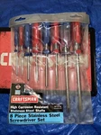 Sears Craftsman Usa Nos 41519 Stainless Steel 8PC Screwdriver Set Ultra Rare. Fixed Price $479.00.