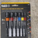 Klein Tools 32946S 6-PIECE Magnetic Color-coded Hex Nut Driver Set Impact Rated. Fixed Price $24.99.