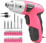 Pink Electric Power Screwdriver Usb Rechargeable 23 Bit Set Cordless 27 Pcs 3.6V. Fixed Price $38.66.