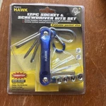 Hawk 12PC Socket & Screwdriver Bits Set. Fixed Price $8.99.