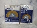 New! Kobalt 4" Wire Wheel Brush Fine And 3 Inch Coarse Both 1/4 Shank. Fixed Price $25.00.