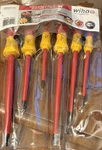 Wiha 32092 Insulated Slotted Phillips Screwdriver Set, 1000V,6-PIECE New W/pouch. Fixed Price $40.00.