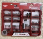Milwaukee 48-32-5154 Impact Alloy Screw Driver Bit Set Shockwave 74 Pcs. DN51. Fixed Price $35.00.