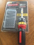 Grip Tite 4X Ratcheting Screwdriver With Bits 28PC Set-new. Fixed Price $15.00.