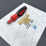 Snap-on Tools New 13PC Nylon Pouch Pop-up Diamond Bit / Screwdriver Set SGDQ16KT. Fixed Price $199.95.