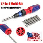 Workpro 12-IN-1 Ratcheting Multi-bit Screwdriver Set W/6PC Double-ended. Fixed Price $21.99.