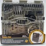 Trades Pro 90 Power Drill Bit Set W/flip Case Stand Chrome Plated Crv. Fixed Price $25.37.