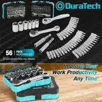 Duratech 56PC 1/4" Ratchet Wrench Screwdriver Bit Set 60-72 Tooth Socket. Fixed Price $30.99.