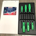 Mayhew Pro 6PC Long Slotted & Phillips Screwdriver Set, Green, Usa #27021LTHVG. Fixed Price $74.39.