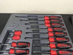 #BO589 Snap Tools SGDX120BR Red Soft Grip Combination Screwdriver Set. Fixed Price $319.95.