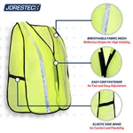 Emergency Preparedness Neon Green Safety Vest Jorestech. Fixed Price $29.99.