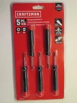 Craftsman Piece Precision Screwdriver Set, 2 Phillips, 3 Flat Head # CMHT65074. Fixed Price $21.97.
