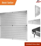 Heavy-duty Galvanized Steel Pegboard Panels 2 Pack For Ultimate Tool Storage. Fixed Price $77.18.