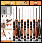 10-PIECE Magnetic Torx Screwdriver Set T2-T15 Star Security Tools For Xbox, Ps. Fixed Price $25.19.
