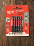 Milwaukee 48-32-4685 Shockwave Impact Duty 2" Power Bits, T25 Torx (5 Pack). Fixed Price $12.50.