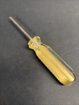Vintage Ace Hardware Phillips Screwdriver, 20555, Gold/ Clear Handle, Usa. Fixed Price $8.99.