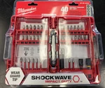 Milwaukee 48-32-4022 Shockwave Impact Driver Bit SET(40-PIECE). Fixed Price $27.95.