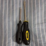 Stanley 2-PIECE Screwdriver Set Phillips & Slotted Ergonomic Grip Black/yellow. Fixed Price $12.53.