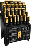 W1731 Screwdriver And Bit Set With Rack, Yellow/black, 61-PIECE. Fixed Price $51.33.